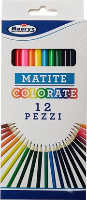 MATITE COLORATE 12 PZ PER DISEGNARE O COLORARE IDEALI PER LA SCUOLA ADATTO PER OGNI ETÀ OKX
