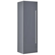 Pensile da bagno in MDF grigio 132 x 40 cm con 4 ripiani a parete
