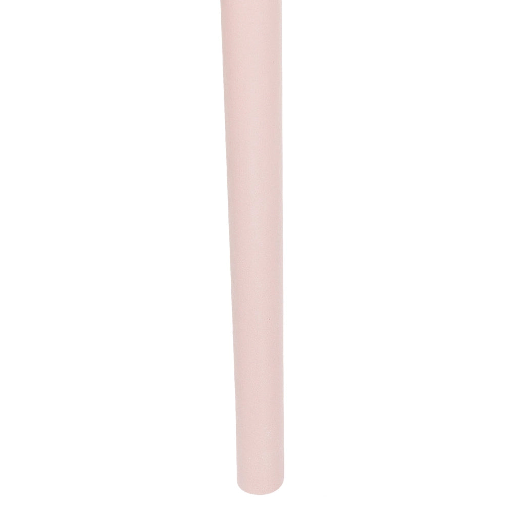 Set di 4 sedie da pranzo Seduta e gambe sintetiche rosa Schienale a rete aperto Design moderno e minimalista