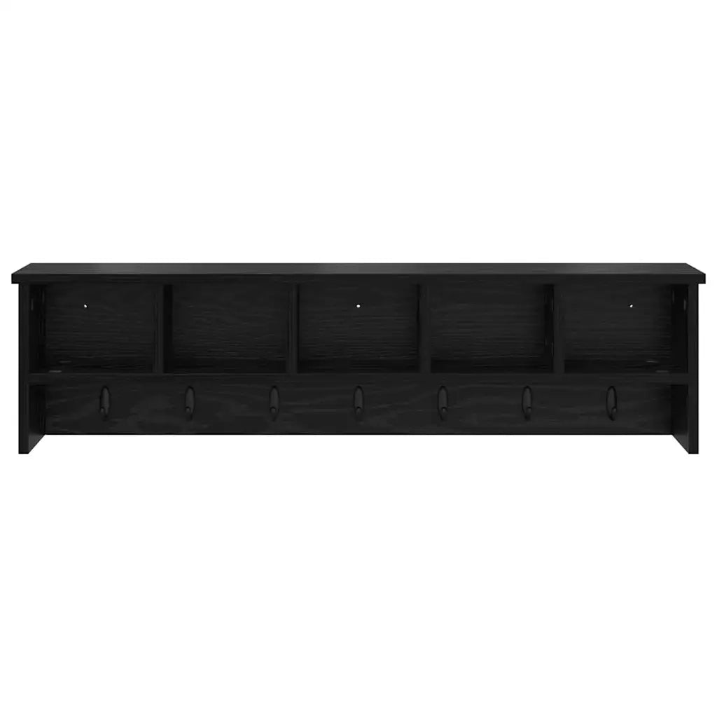 Appendiabiti a muro Rovere Nero 100 x 16 x 26 cm CFW8068446