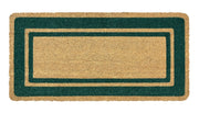  Zerbino Ingresso  In Cocco Naturale Misura XXL Grande Rettangolare 100 x 50 Cm Tappeto Asciugapassi Tappetino Antiscivolo Interno Esterno Porta Entrata Raschiafango - Verde