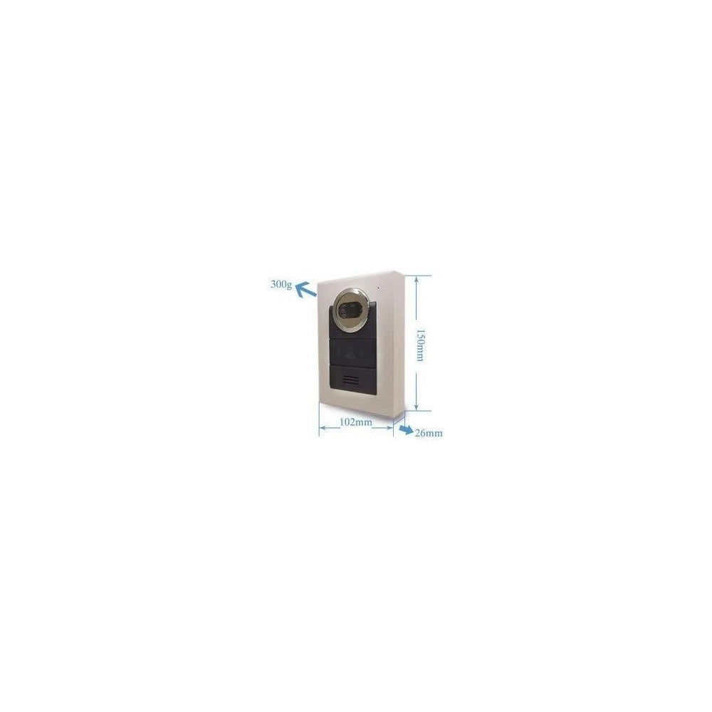 Trade Shop - Kit Video Citofono Videocitofono Monitor 7" Telecamera Ir Giorno Notte -