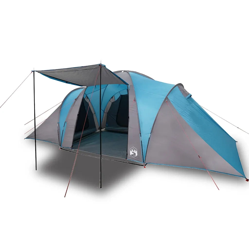 Tenda da Campeggio a Cupola per 4 Persone-Tenda per Escursionismo Blu Impermeabile 712868