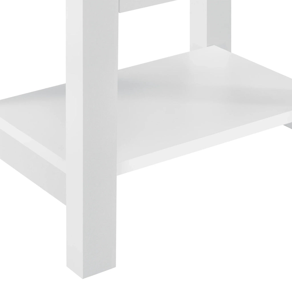 Comodino in MDF bianco 41,5 cm con 1 cassetto 03_0004200