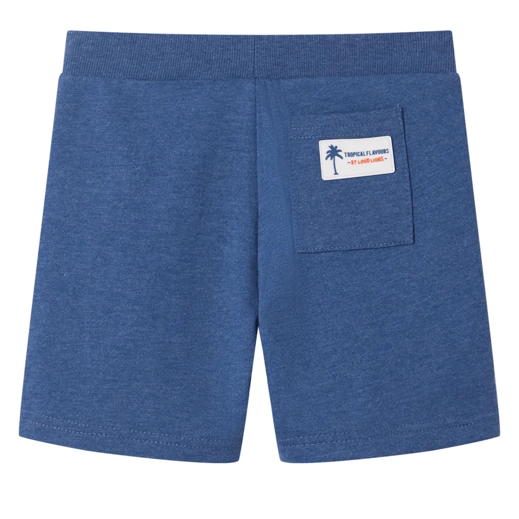 Pantaloncini per Bambini con Coulisse Blu Scuro M¨¦lange 128 CFW6485619