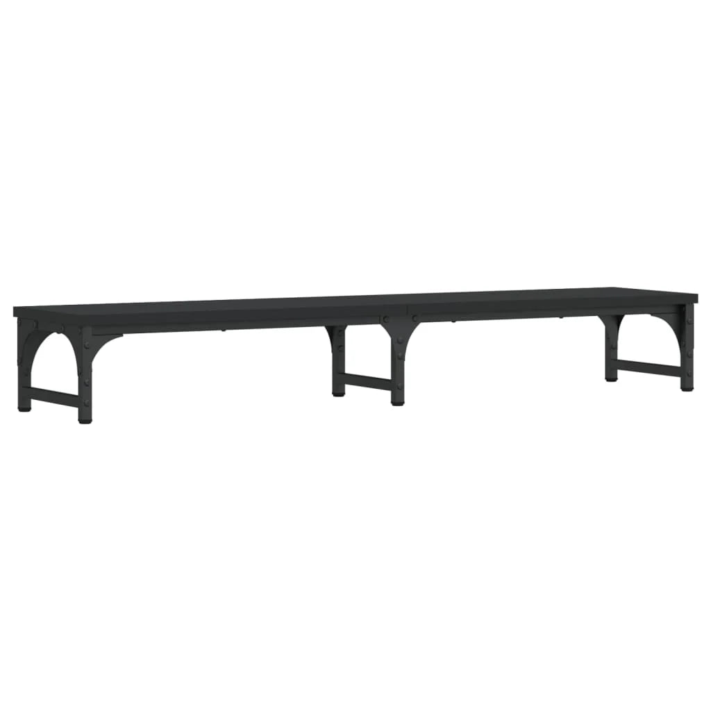 Supporto per monitor mobile da scrivania 105 x 23 x 15,5 cm legno ingegnerizzato nero 02_0044855