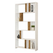 Biblioteca Tribogna, Libreria 4 Ripiani, 90x20x180h cm Bianco