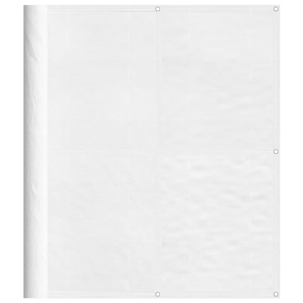 Paravento da Balcone Bianco 120x1000 cm 100% Poliestere Oxford 4000104