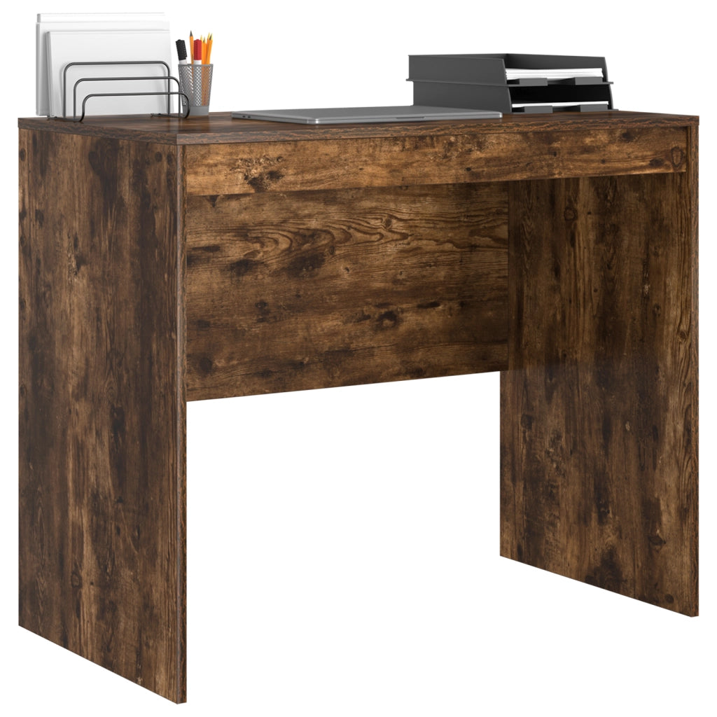 Scrivania computer Rovere affumicato Legno ingegnerizzato