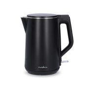 Bollitore elettrico in plastica da 1,5L 2200W rotante con controller Strix Nero Nedis