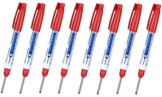 Set di pennarelli acqua-resistenti da 8 pezzi - Pennarelli con punta fine - Pennarelli con gatto profondo - Formato portatile - Lunghezza punta pennarelli 30 mm