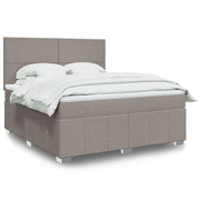 Giroletto a Molle con Materasso Tortora 180x200 cm in Tessuto 3291744
