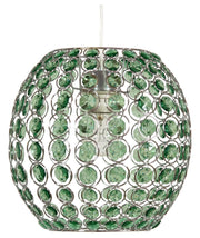 Lampada a sospensione Candellux Rica Ø28 verde cromata