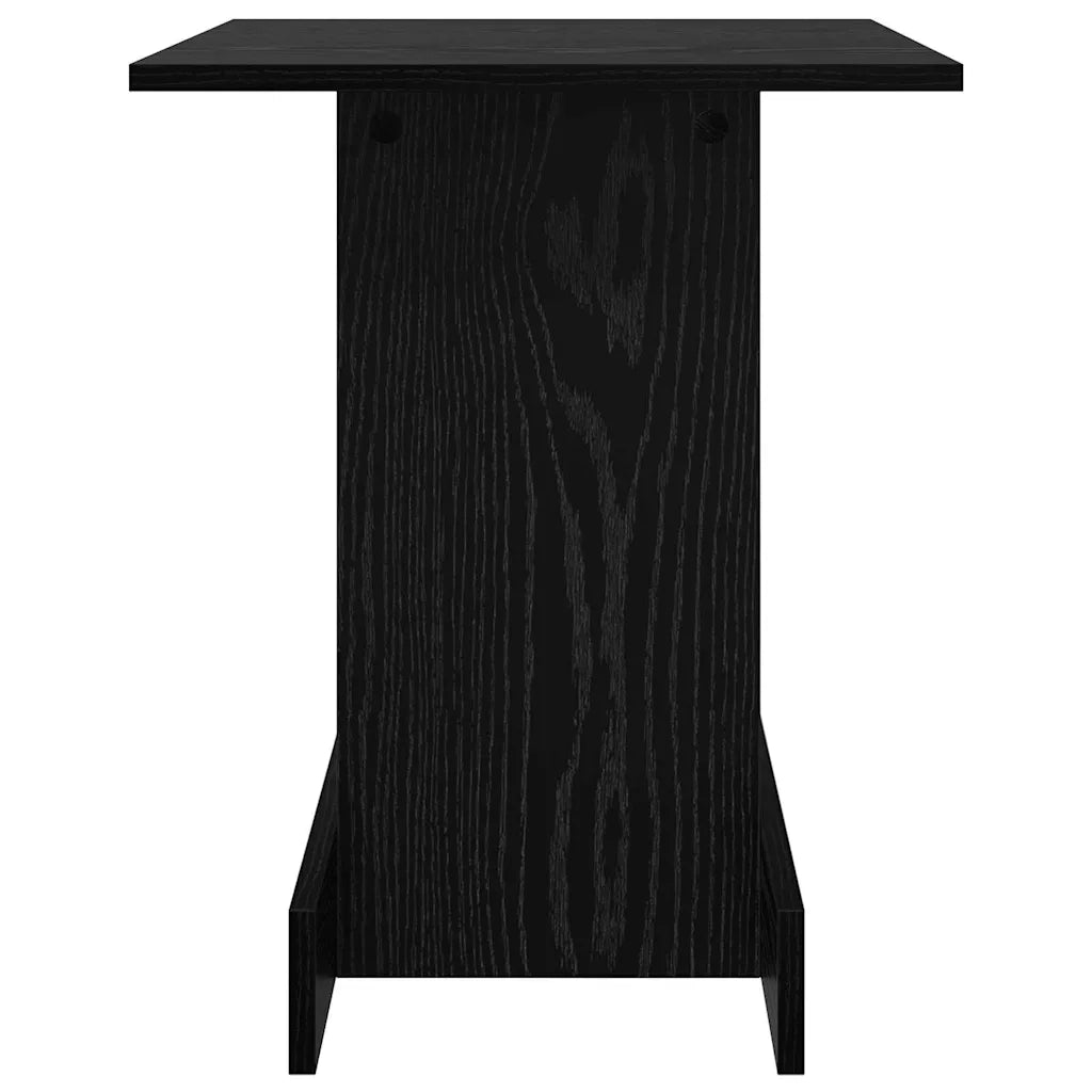 Tavolino Rovere Nero 44,5 x 45 x 55 cm Legno multistrato 891217