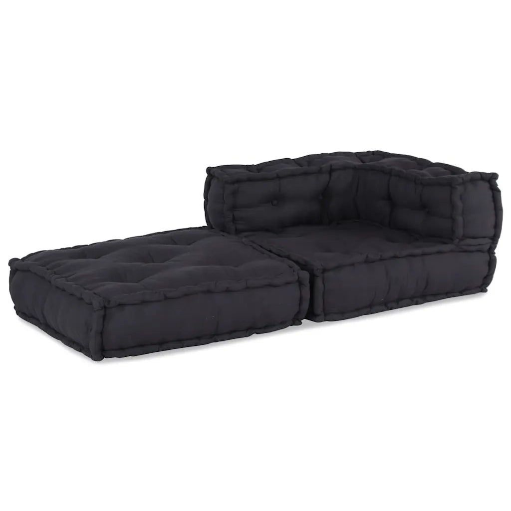 vidaXL Pouf Modulare Antracite 70x70x54 in Tessuto