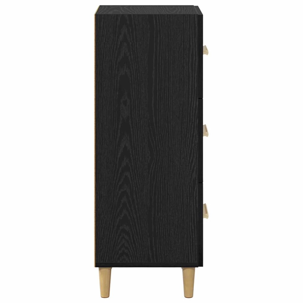 Credenza Rovere nero 34.5 x 34 x 90 cm Legno multistrato 880936