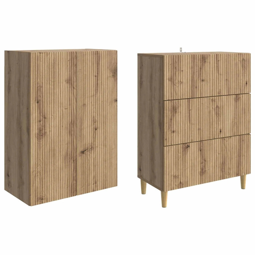 Set di armadi 2 pcs 66 x 34,5 x 90 cm Legno ingegnerizzato 3416564