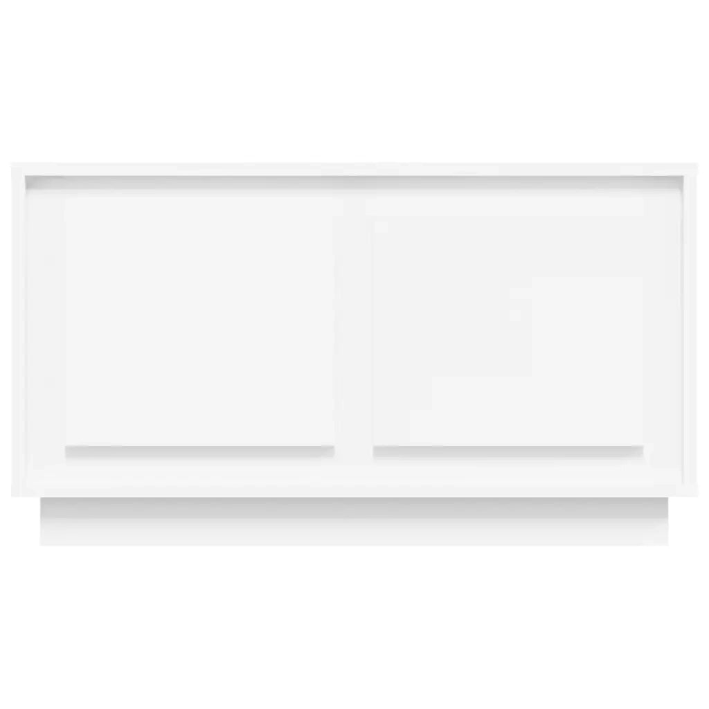 Mobile Porta TV Bianco 80x35x45 cm in Legno Multistrato 819852