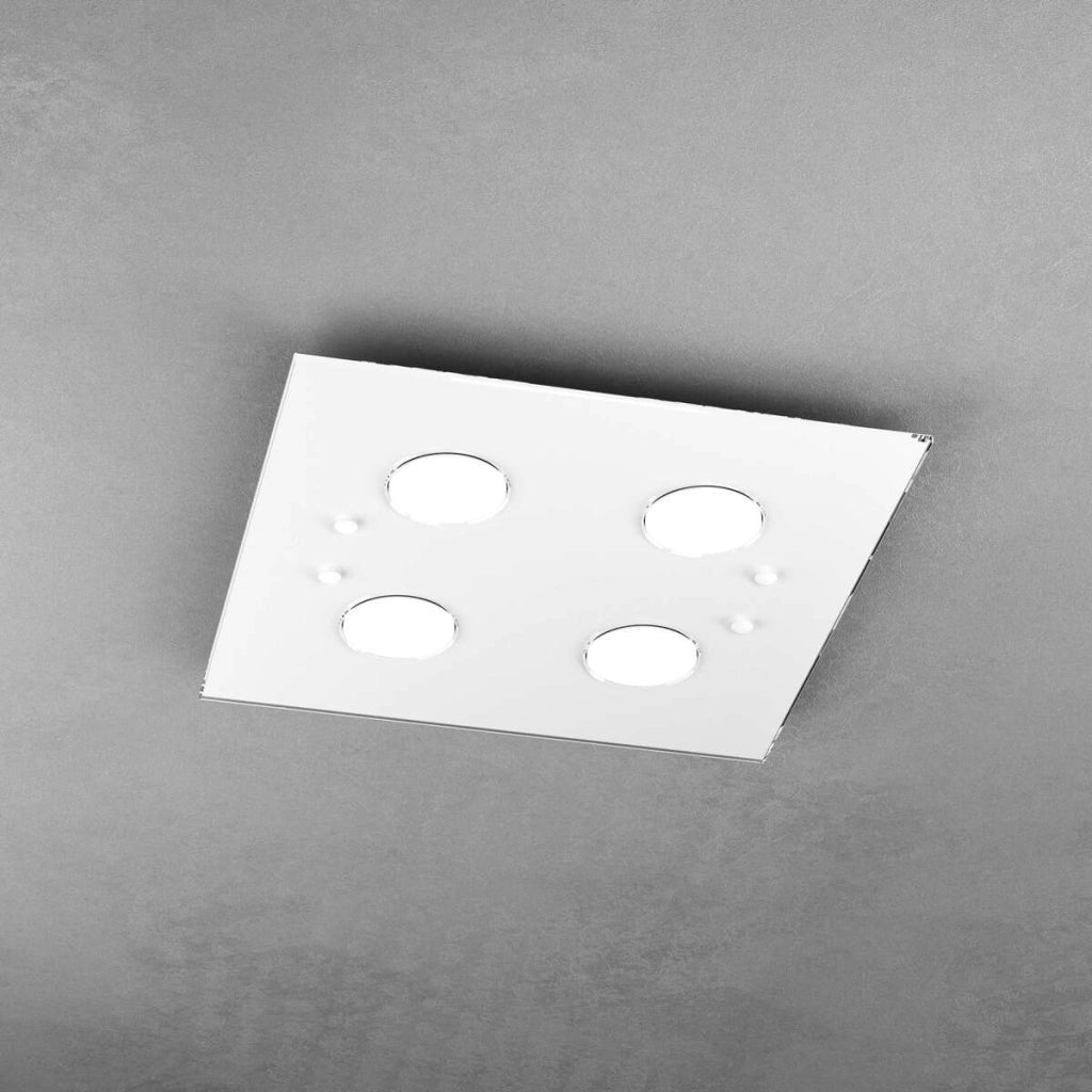 PATH PLAFONIERA 4 LUCI ATTACCO GX53 QUADRA BIANCO