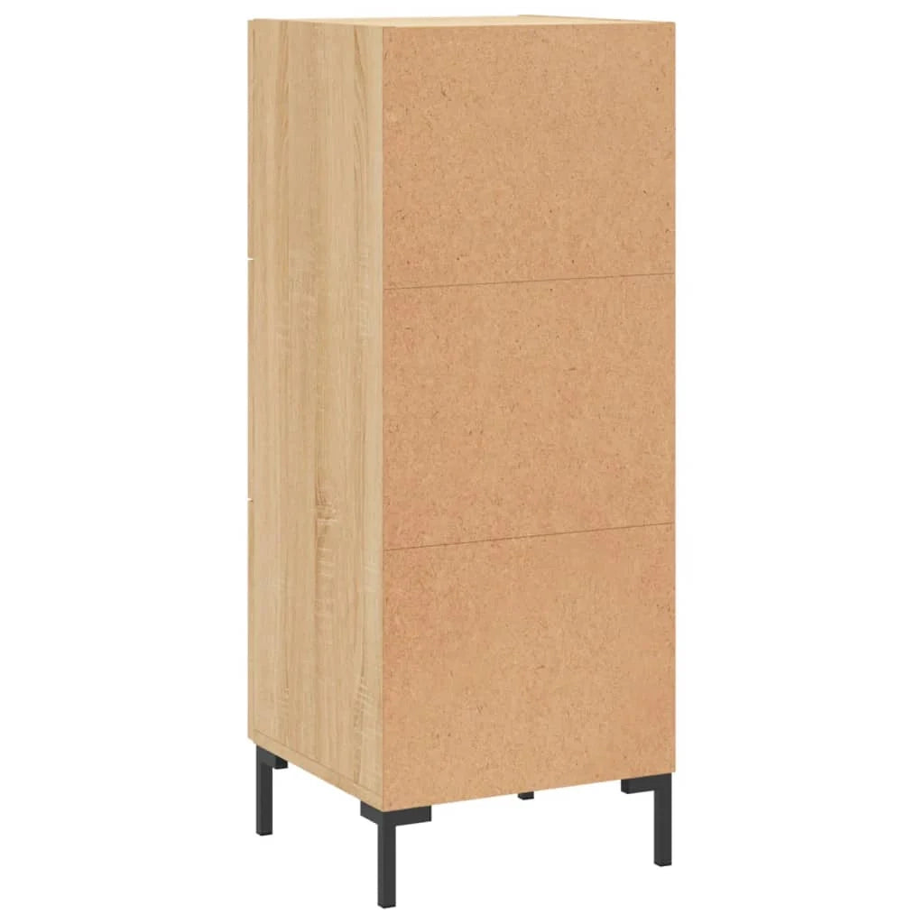 Buffet credenza cassettiera armadio mobile contenitore organizer cucina soggiorno rovere Sonoma 34,5 x 34 x 90 cm legno ingegnerizzato marrone 02_0031523