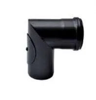 Acciaio nero 12 10 d.80 curva 90 2 settori c ispezione