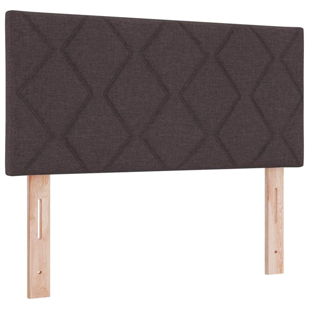 Letto box spring con materasso Marrone Scuro 90 x 200 cm 3451387