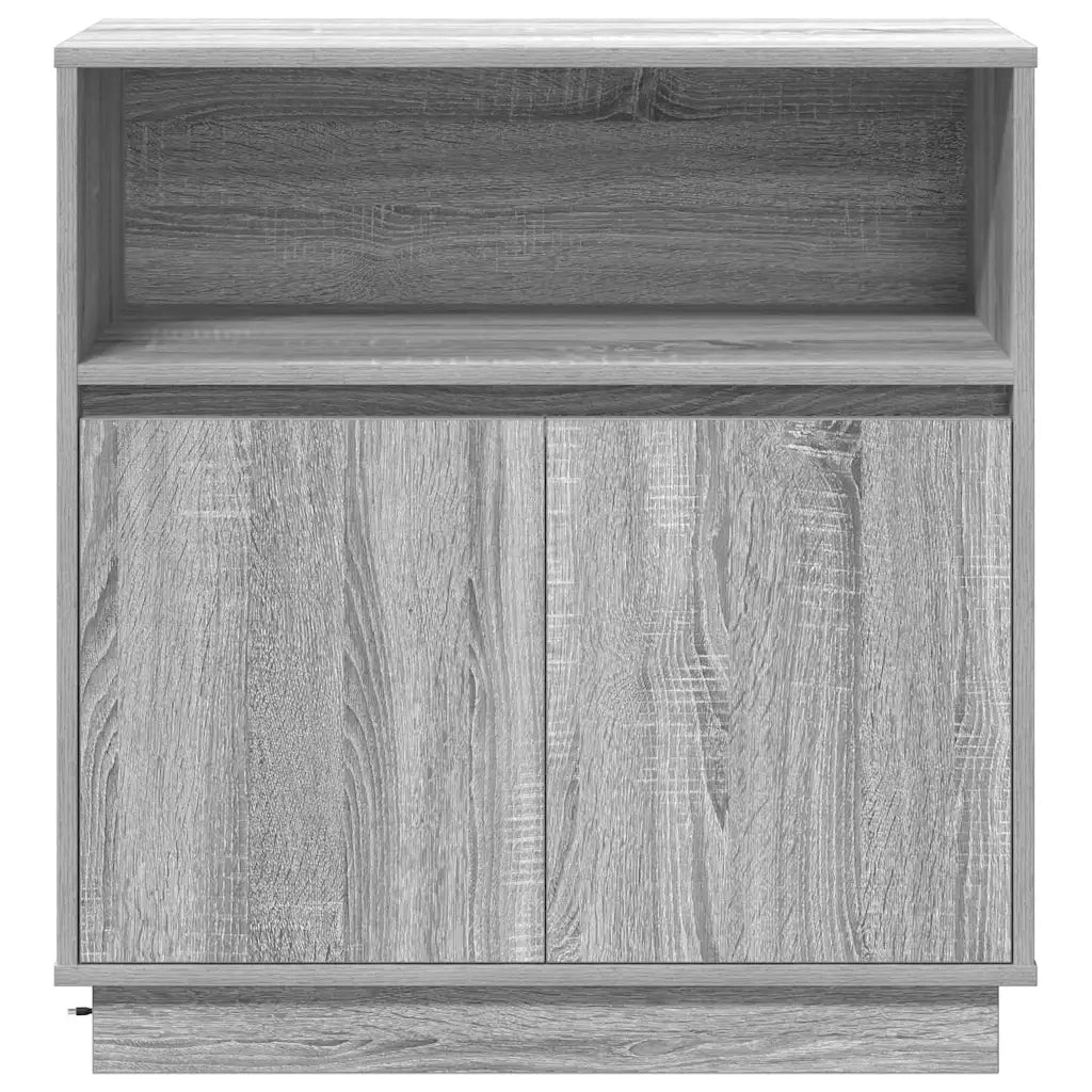 Credenza | Madia LED Grigio Sonoma 71 x 34,5 x 75 cm Legno multistrato