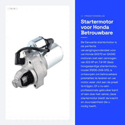 Motore di avviamento per Honda - Prestazioni elevate - Compatibile con GX270 e GX240 - Componenti di ricambio affidabili - Garanzia di alta qualità - Codice del prodotto: 123456