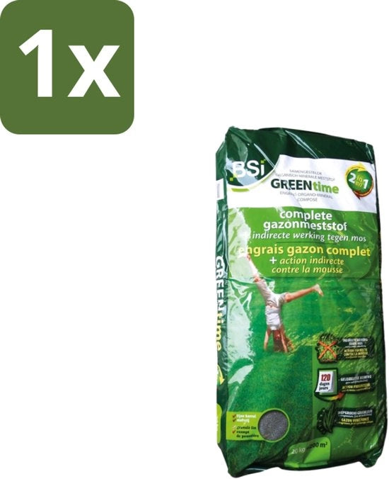 1 x Mest per Prato - Azoto Organico Minerale - Lotta Indiretta alla Mosca - 20 kg (200 m²) - Mest per Prato contro la Mosca - Mest Azotato Minerale - Prato di Colore Intenso - Lotta alla Mosca - Mest a Lunga Durata