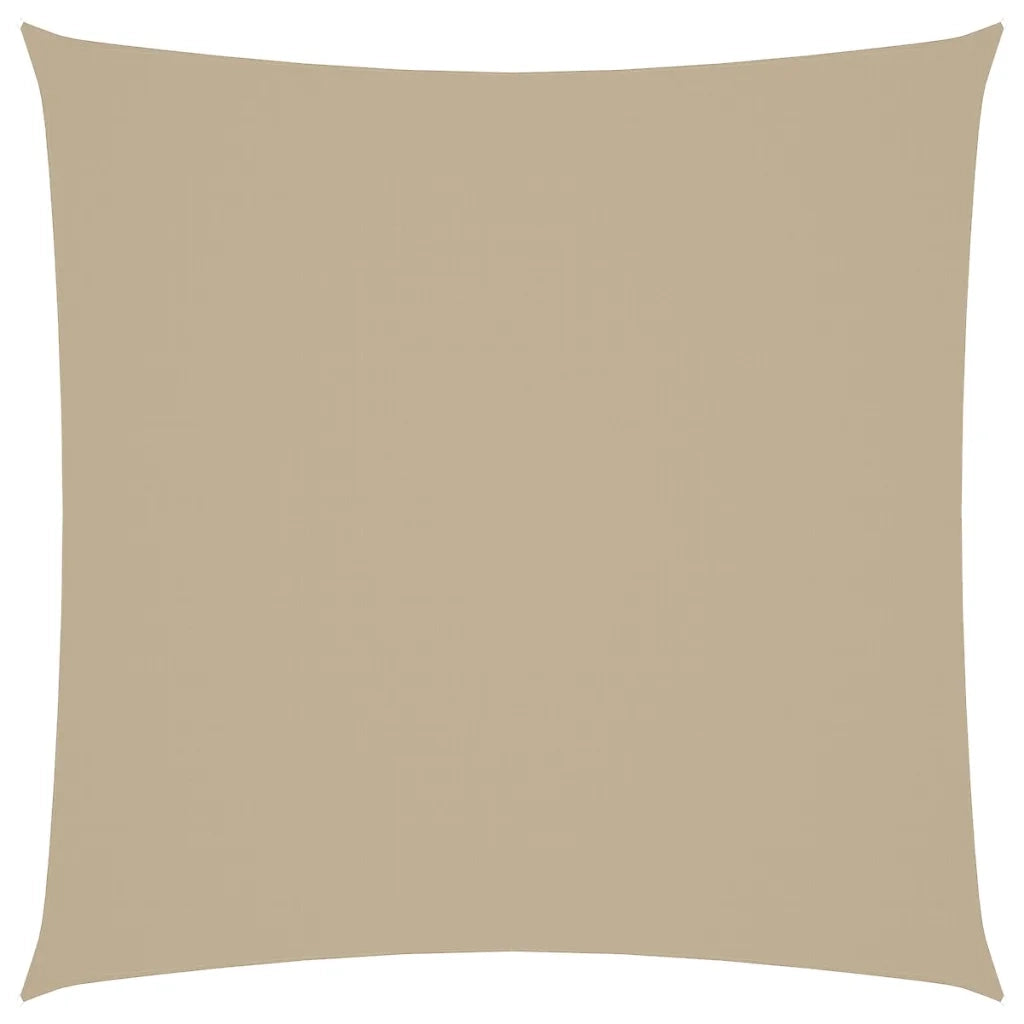 Parasole a Vela in Tela Oxford Quadrato 6x6 m Beige 135142