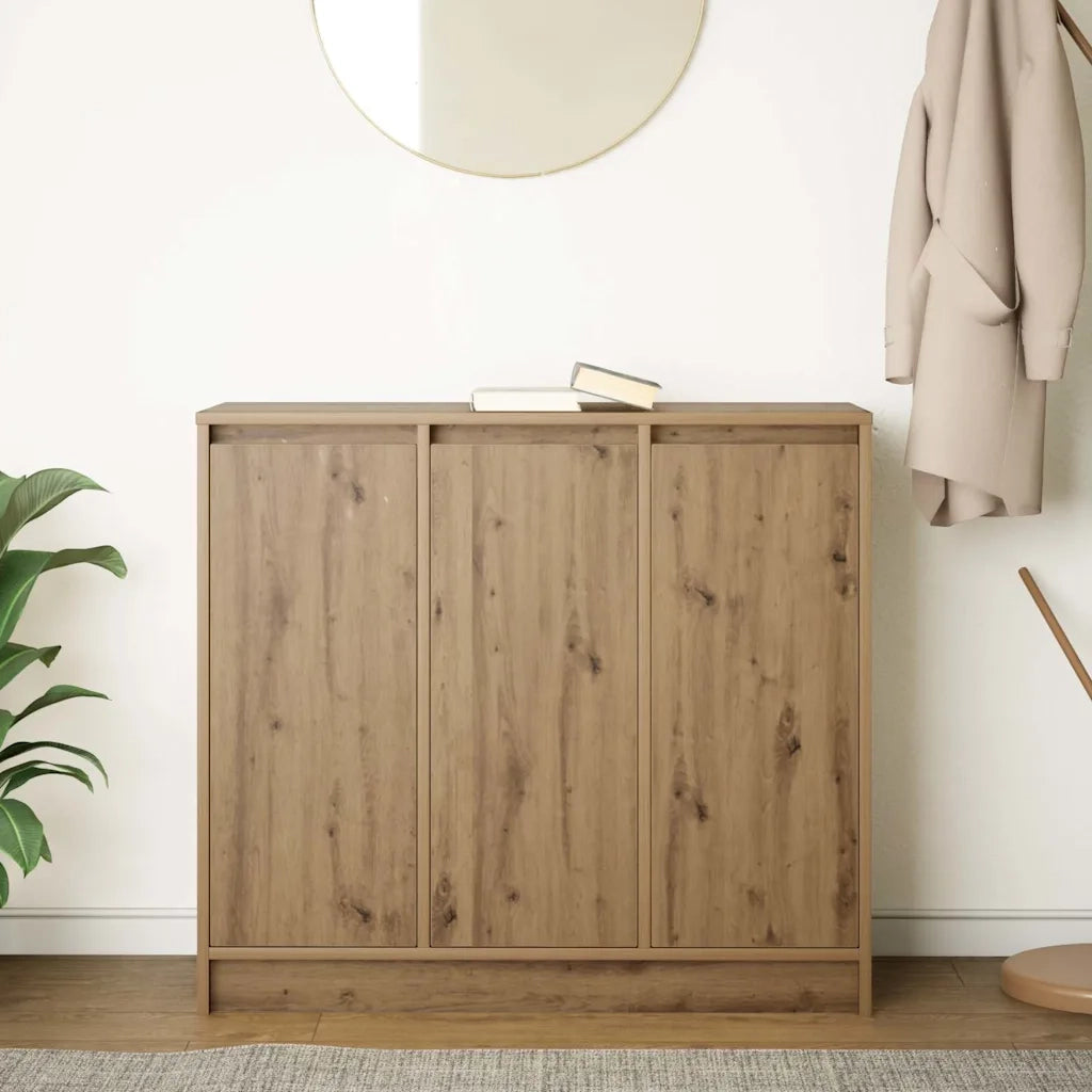 Credenza Rovere Artigianale 85x34x76 cm in Legno Multistrato 861633