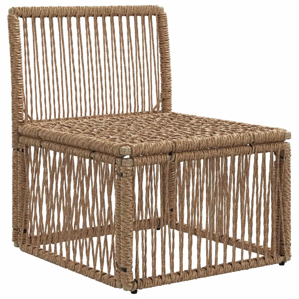 Unità divano senza braccioli Beige polyrattan 42026715