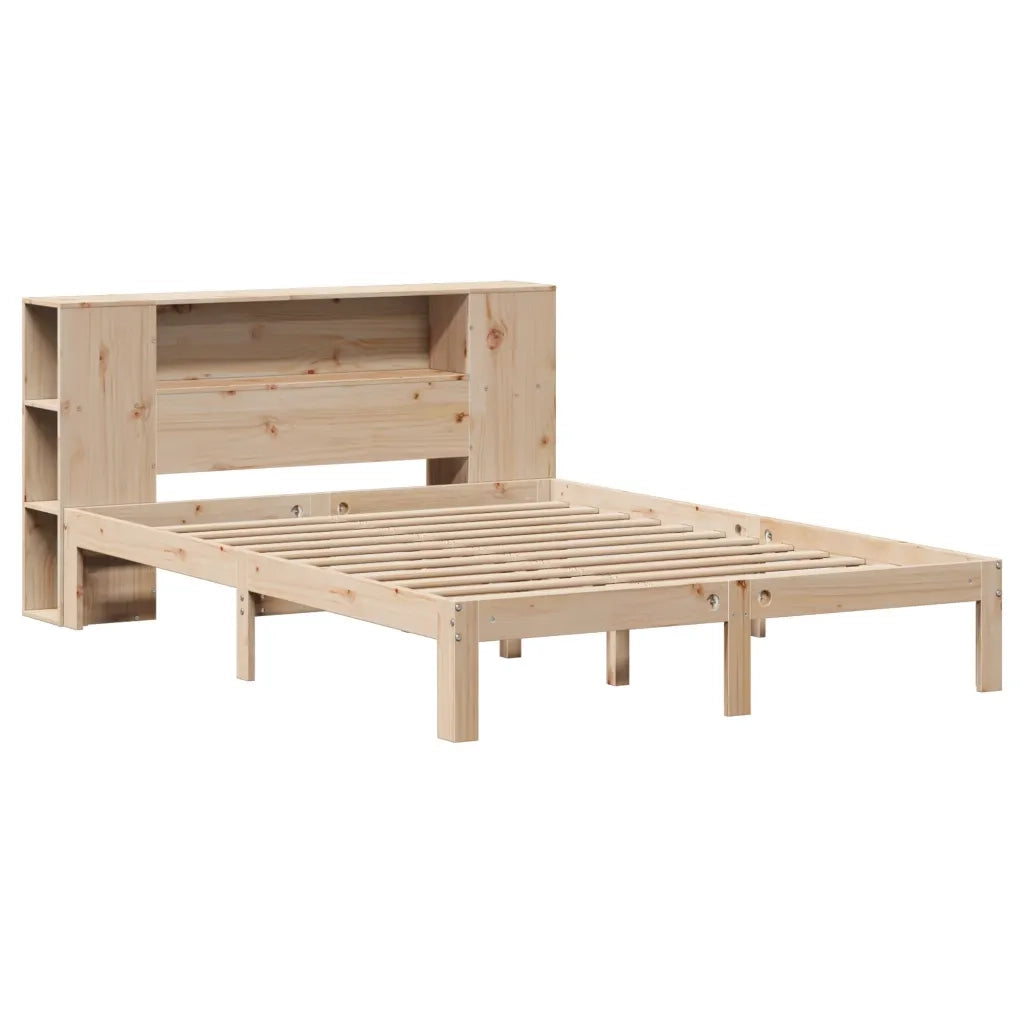vidaXL Letto Libreria senza Materasso 160x200 cm in Legno di Pino