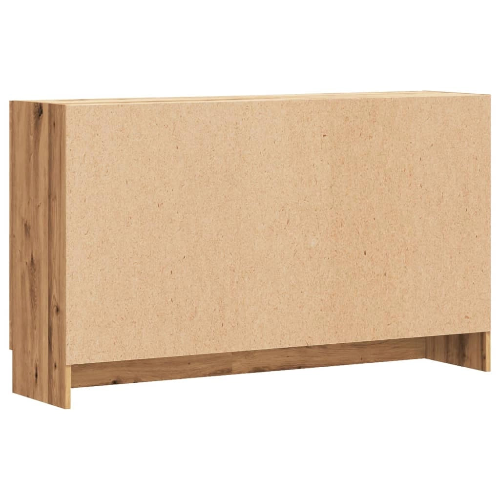 Buffet credenza cassettiera mobiletto mobile contenitore organizer per cucina soggiorno salotto fatto a mano 120 x 30,5 x 70 cm legno ingegnerizzato marrone 02_0030809