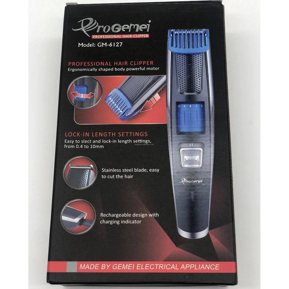 Trade Shop - Tagliacapelli Professionale A Batteria Gm-6127 Regolabile Trimmer Capelli Barba -