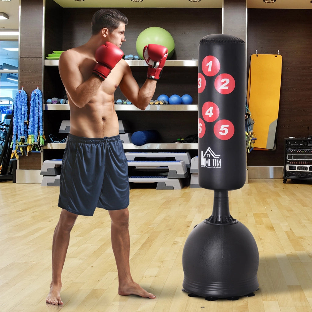 Sacco da Boxe con Base ¨C Xylo ¨C 165 cm Base Riempibile Acqua/Sabbia con Ventose