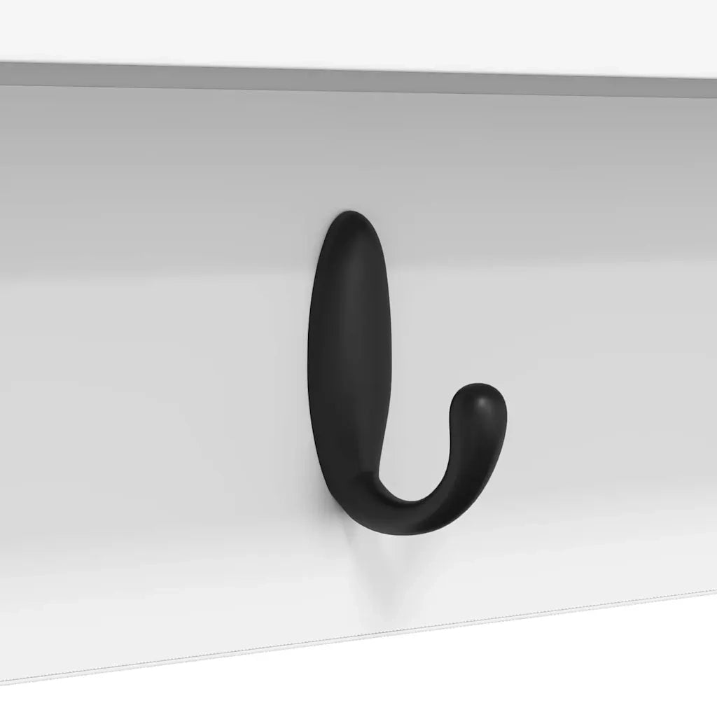 Appendiabiti a muro Bianco 80 x 10,5 x 18 cm Legno multistrato 874395