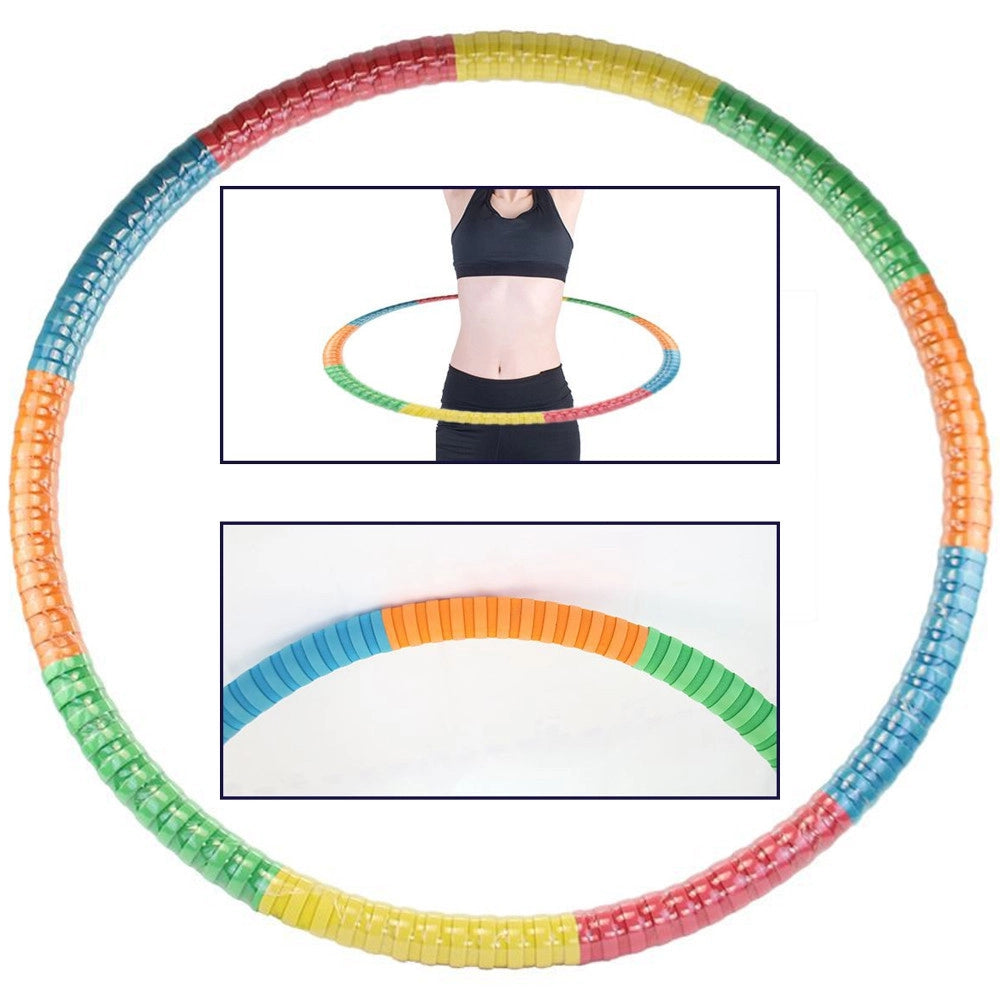 Trade Shop - Hula Hoop Cerchio Anello Ginnico Ginnastica Sport Bambini Colori Random 95cm -