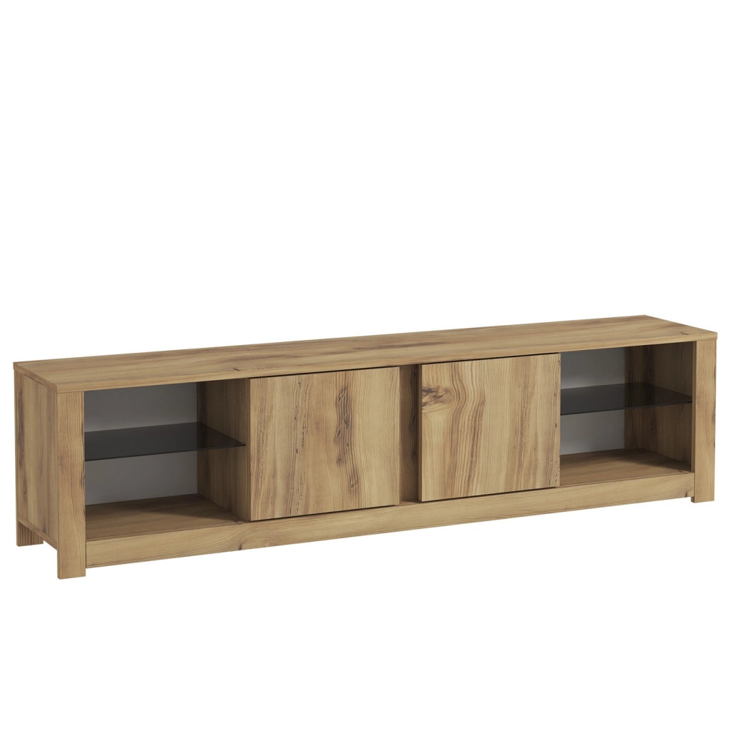 Porta TV in legno "Aydos" 180 x 35 x 45 cm - Rovere