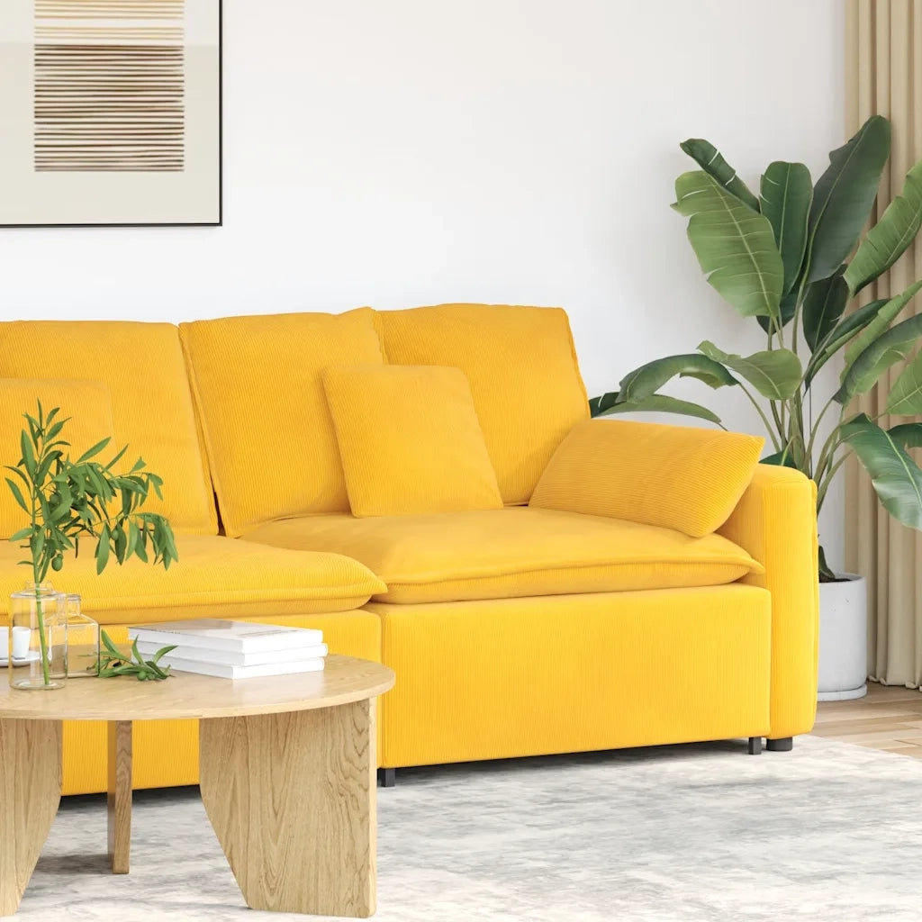 vidaXL Modulo Terminale Bracciolo Divano Modulare con Cuscini 100 cm