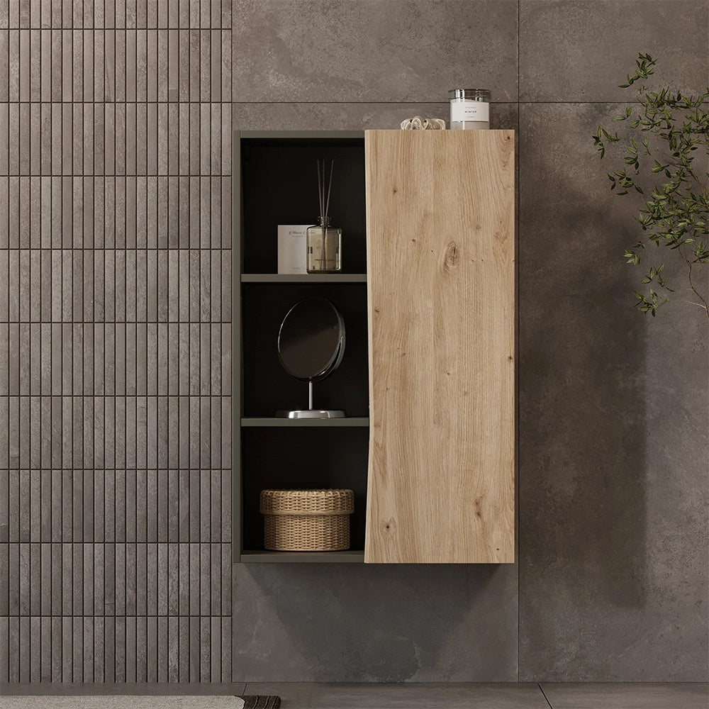 Vicco Mobiletto di media altezza Artigiano 56 x 86 cm con 3 scomparti aperti