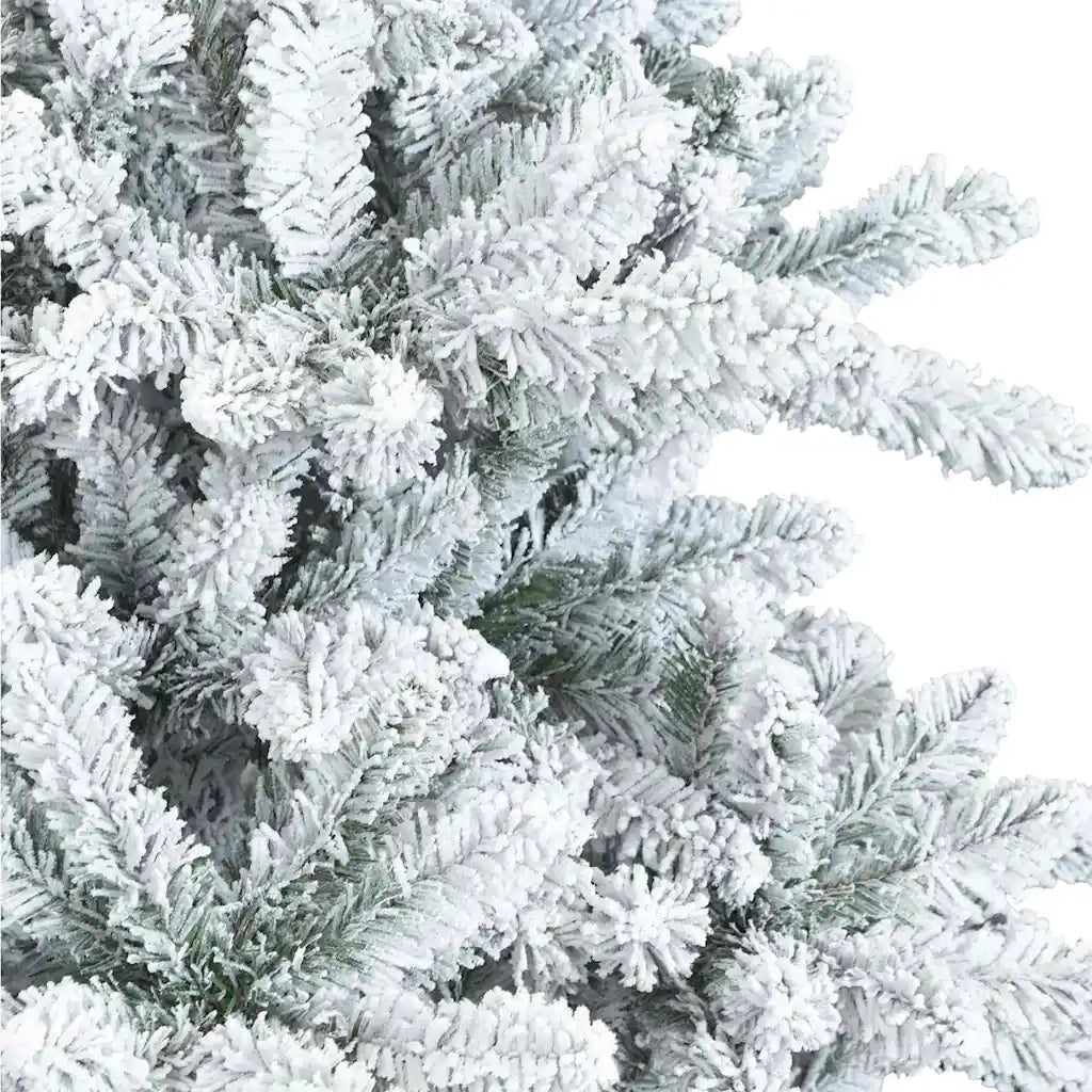Albero di Natale Artificiale con Rami Pieghevoli Bianco 210 cm