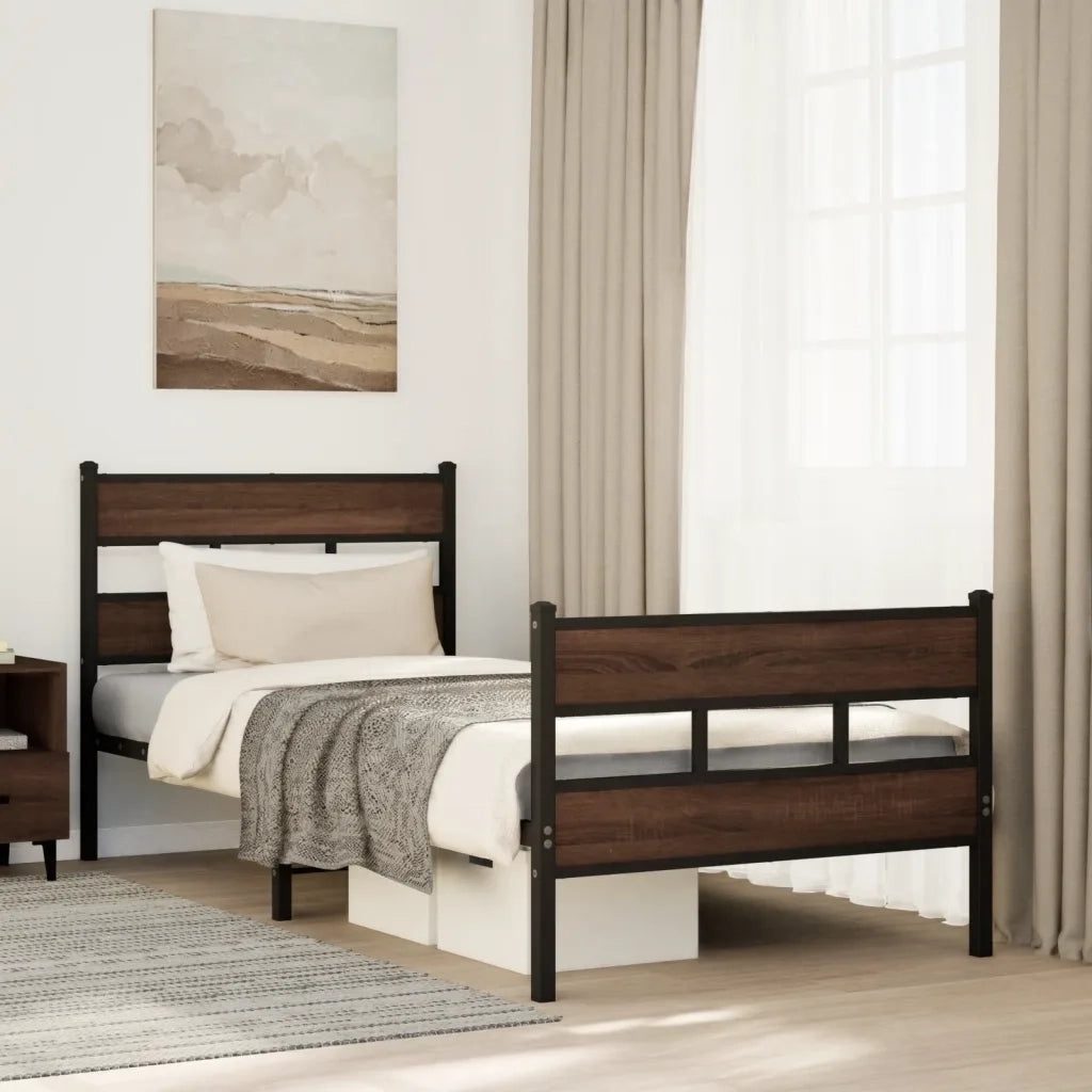 Giroletto senza Materasso con Testiera e Pediera 75x190 cm 4017159