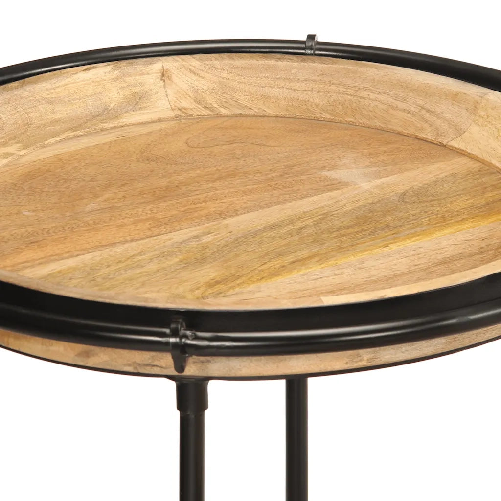 Set Tavolino 2 pz in Legno Massello di Mango 4013513
