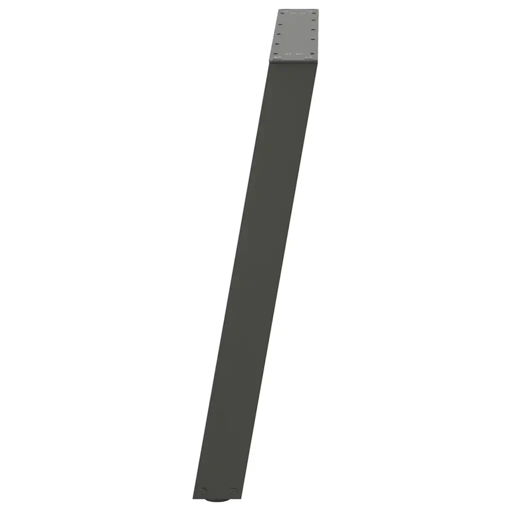 Gambe per tavolo da pranzo a forma di U 2 pz Antracite 100x(72-73) cm Acciaio