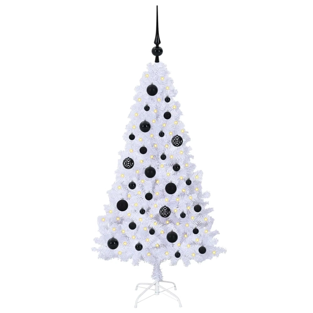 Albero di Natale artificiale Bianco 120 cm PVC e Acciaio 3426750