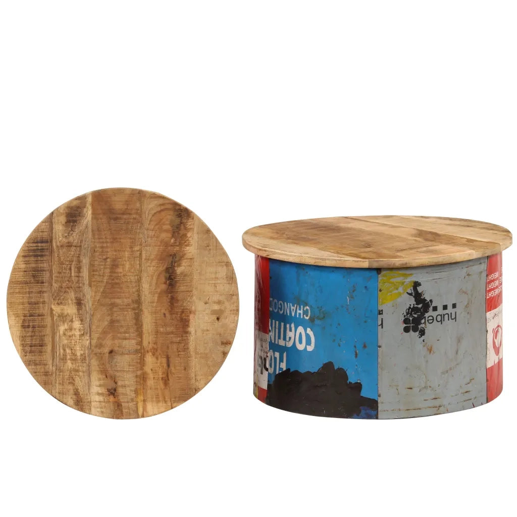 Tavolini da CaffÃ¨ 2 pz in Legno Massello di Mango cod mxl 26064