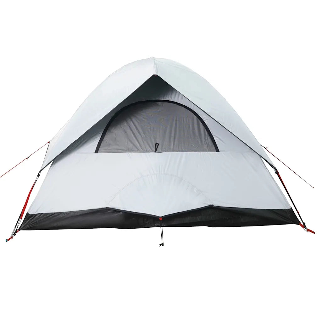 Tenda Campeggio a Cupola 2 Persone Bianca Tessuto Impermeabile 94694
