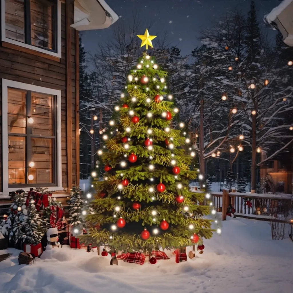 Rete di Luce per Albero di Natale 180 LED Bianco Freddo 180 cm 328872