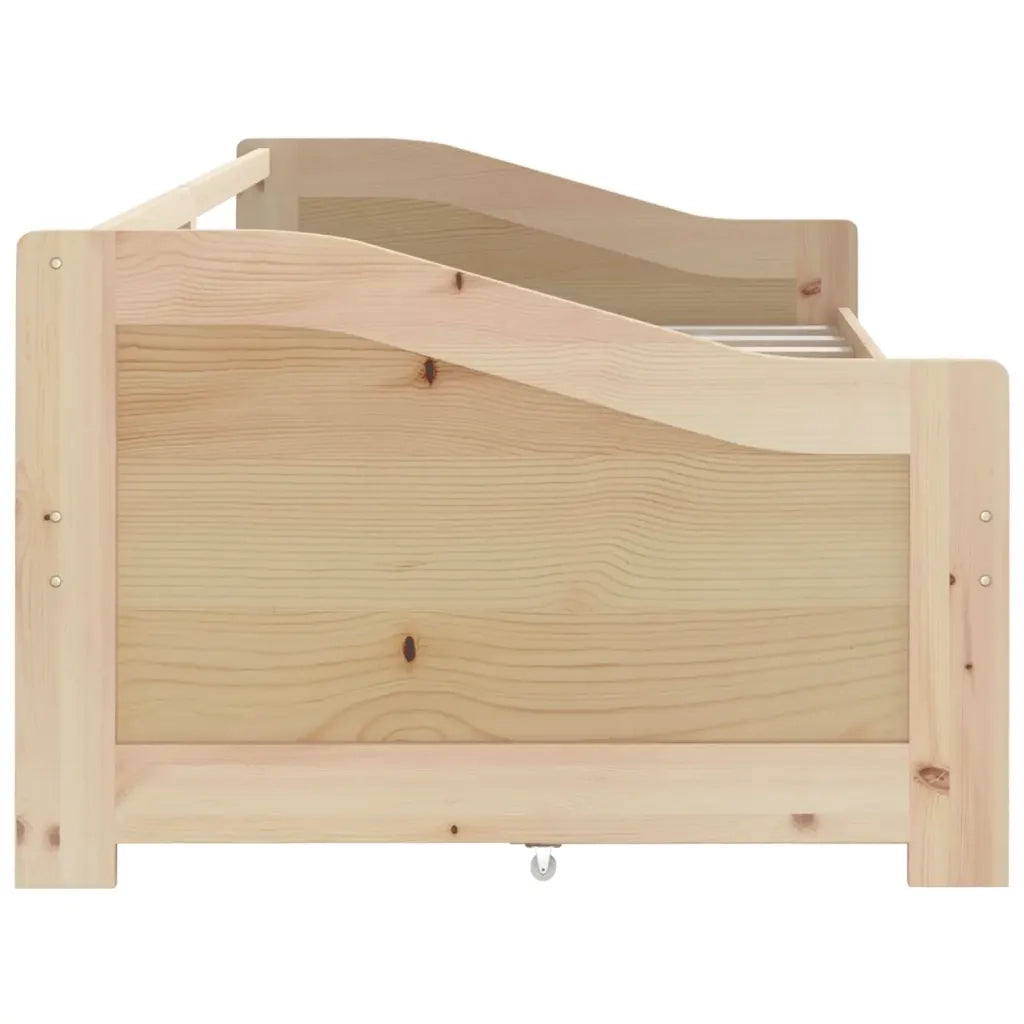 Divano Letto 3 Posti con Cassetti-Sofa Letto 3 Posti-Daybed in Pino Massello 90x200cm